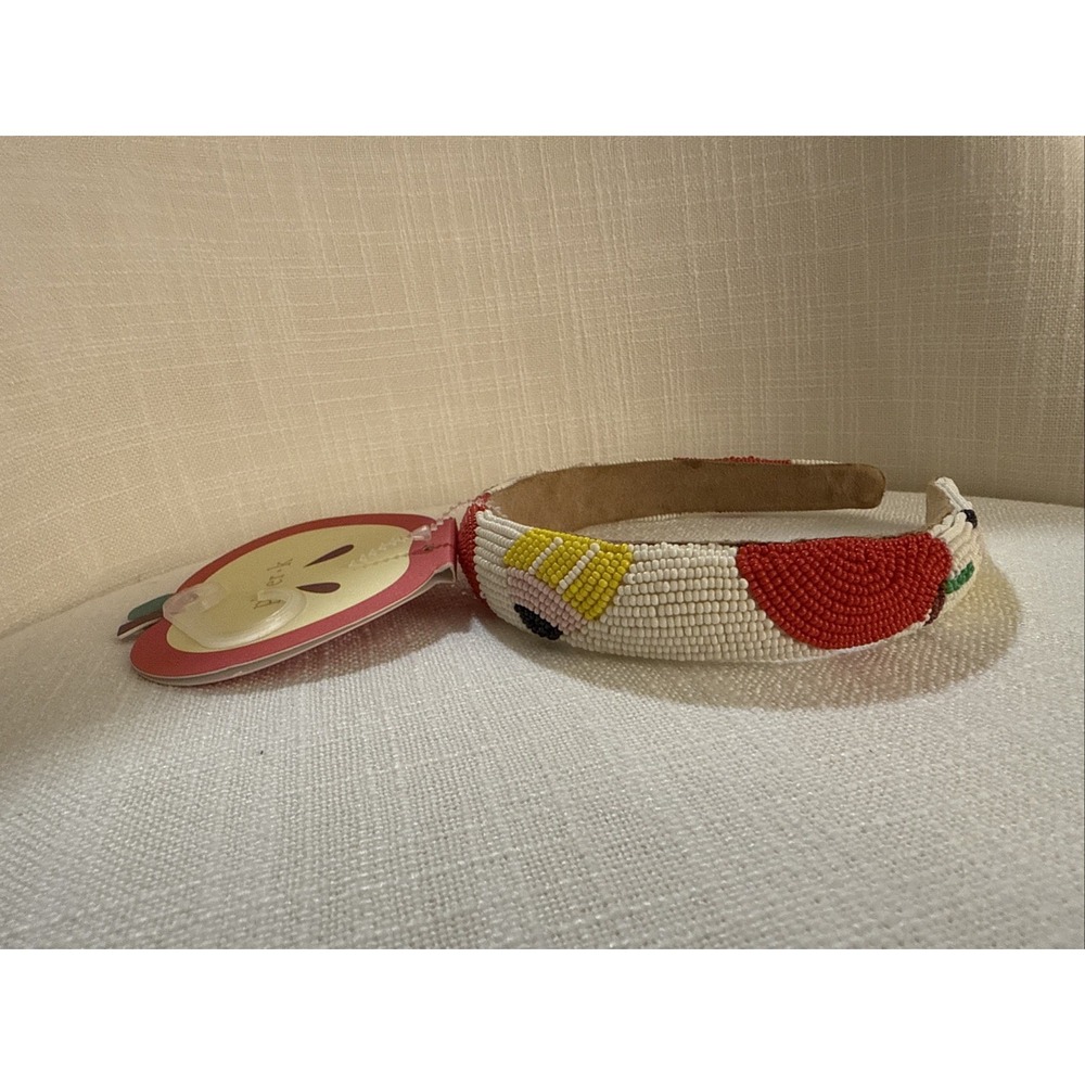 Piper K Women & Girls Teacher Beaded Apple & Pencil‎ Headband Hair Accessories